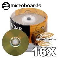 Microboards LightScribe 16X DVD+R, 4.7GB - 50 Discs