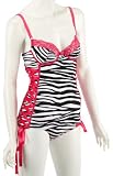 Dolce Gabbana Underwear Wild Ways Zebra Bustier Small