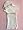 Preemie & Newborn White Gown with Pink Rose Bow (Four Sizes!), Newborn 8-12 Pounds
