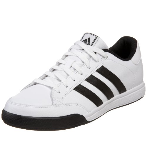 Athletic adidas Men's Oracle Stripes IV Tennis Shoe,White/Black/White,14 M