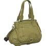 Bagtique Special Faux Leather Zip Top Double/Long Straps Hobo - Olive