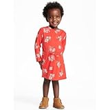 オールドネイビー OLD NAVY/ タイウエストジャージドレス レッドフローラル ワンピース 2歳【並行輸入】
