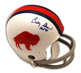 Billy Shaw Buffalo Bills Throwback Mini Helmet inscribed HOF 99 Autographed - Autographed NFL Mini Helmets
