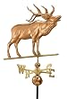 23" Luxury Polished Copper Into the Forest Elk Weathervane