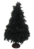 27 Black Table Top Feather Tree