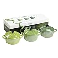 Le Creuset 91016300237000 Mini-Cocotte-Set gr�n gl�nzend