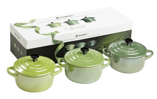 Le Creuset 91016300237000 Mini-Cocotte-Set gr&uuml;n gl&auml;nzend Preisvergleich