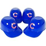 CHICAGO CUBS MINI BATTING HELMET ICE CREAM SNACK BOWLS 4 PK
