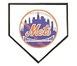 New York Mets Home Plate Stepping Stone 12" Home Plate Stepping Stone-New York Mets - MLB Baseball F