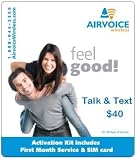 Airvoice Wireless Starter Kit Talk & Text with $10 FREE ILD (International Long Distance Calling) Includes SIM card & 30 Days of Service