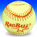 RAG BALL, 12'' SOFTBALL, ASA [YELLOW]