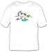T-shirt with pool, birds, swimming