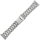 Marburger Sports - Bracelet de montre en acier inoxydable, 24 mm