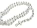 Catholic Rosary Prayer Beads with Crucifix - Beaded Silver Tone 30 Necklace