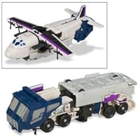 Transformers Universe Deluxe Class Classic Series Action Figure - Decepticon Tankor with Triple Changer (Robot, Tanker Truck and Trasnport Plane Modes)