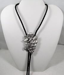 Diamondcut Pewter Arrowhead Bolo Tie
