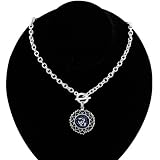 Washburn Ichabods Round Heart Art Nouveau-Style Toggle Necklace