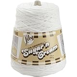 Lily Sugar'n Cream Yarn, White 14 oz Cone