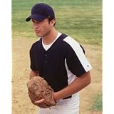 Champion Pieced Mesh Button-Front Baseball Jersey at Champion