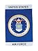 In the Breeze U.S. Air Force Emblem Lustre Garden Flag - Double Sided Military Service Flag,12