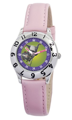 Disney Kids' D855S401 G-Force Agent Juarez Time Teacher Pink Leather Watch