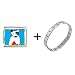 Bull Terrier Dog Italian Charm Bracelet