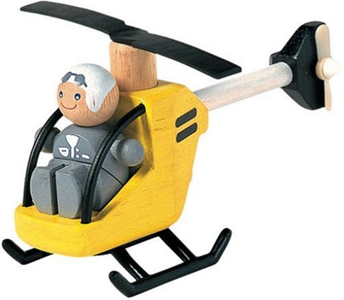 Childrens Toyshop  Toys : Plan Toys 60600 Helicopter with Pilot