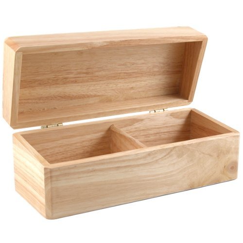 Hardwood 3x5 Double Recipe Card Box