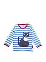 Toby Tiger Camiseta Manga Larga Lsagcat (Azul / Blanco)