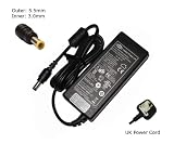 Laptop Charger for Samsung NP-R51 NP-R519 NP-R520 NP-R530 NP-R60Y Compatible Replacement Notebook Adapter Adaptor Power Supply - Laptop Power (TM) Branded (UK Powercord and 12 Month Warranty)
