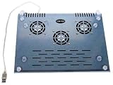 Dekcell USB Powered Aluminum Laptop Notebook Cooler Pad Cooling Stand with 3 Built-in Fans