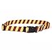 Yellow Dog Design Team Spirit Maroon and Gold Dog Collar with ID Tag System-Medium-3/4 Neck 14 to 20
