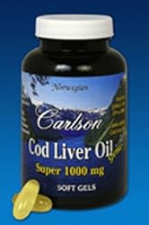 Carlson Super 1000mg Cod Liver Oil, 250 Softgels