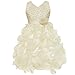 iEFiEL Girls Junior Bridesmaid Wedding Communion Prom Dance Ball Gown Party Flower Girl Dress