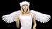 White Feather Costume Wings & Halo for Teens & Adults Angel Fairy Faery Cosplay Photo Props.