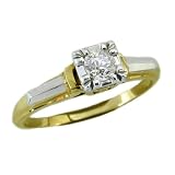 14K Antique Diamond Engagement Ring, circa 1930s