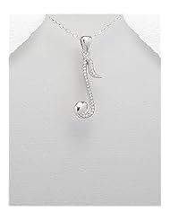CZ Pendant Necklace In 92.5 Sterling Silver
