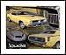 1970 Hemi Cuda by David G. 49.50X40.00 Framed with Black Wood Frame