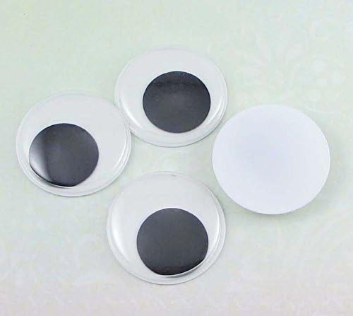 40mm 24pcs/bag Wiggly Eyes Non-adhesive Movable Plastic Eyes