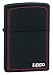 Zippo Black Matte Lighter with Border