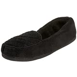 Dearfoams Womens DF125 Quilted Tab Microfiber 
