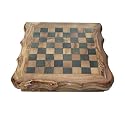 Olive Wood 4-Games Set - Chess, Dominoes, Draughts, Solitaire