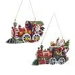 Club Pack of 12 Santa Claus on Train Christmas Ornaments 3"