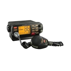 Cobra MR F75B Dual-Power VHF Marine Tri-Watch Transceiver Radio (Black)
