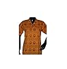 Womens India Kurti, Orange Cotton Tunic Dress Kurta, Yoga Clothing Small