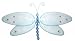 41nkrhNU%2BYL. SL75  10 Blue Glitter Dragonfly nylon hanging ceiling wall baby nursery room wedding decor decoration