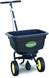 Spyker Commercial Grade 55-Pound Capacity Walk Behind Broadcast Spreader With Poly Hopper With Semi-Pneumatic Tires #54