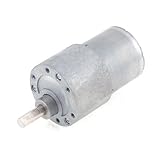 uxcell DCギヤードモータ 12VDC 30RPM 金属 電子部品 電圧源 1個入り