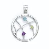 S/S Stellar Multistone CirclePend - GHSW168