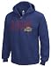 Cleveland Cavaliers Navy Fringed Full-Zip Fleece Hooded Sweatshirt